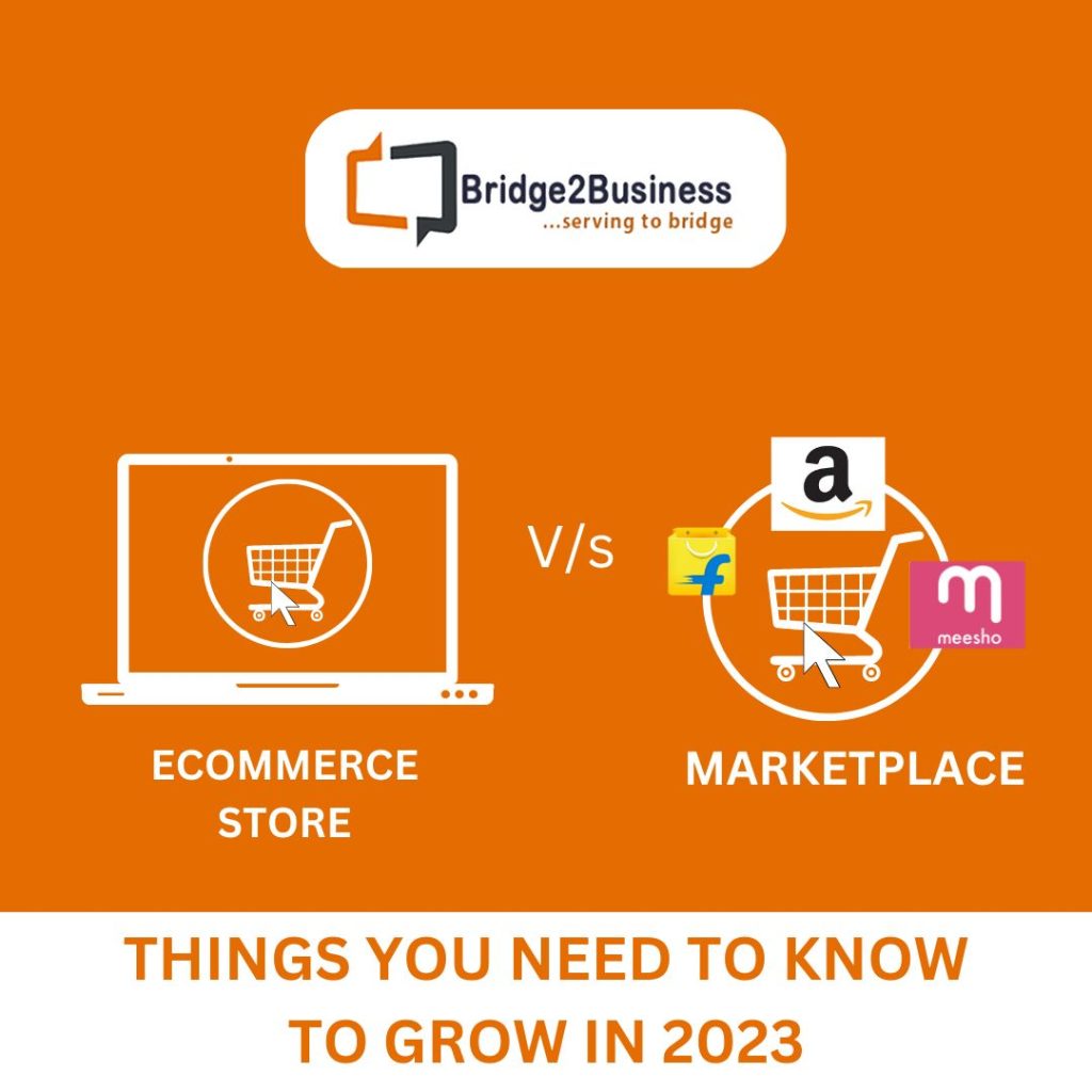 Ecommerce Store V/s Marketplace : Things you need to know to grow in 2023